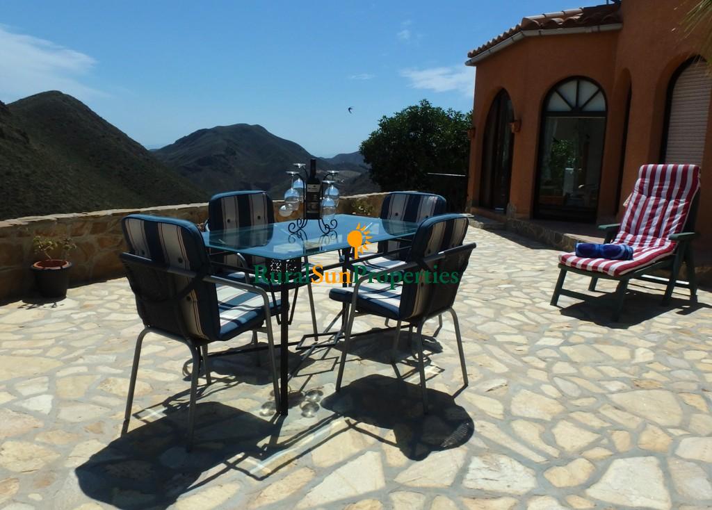 Finca in the middle of the nature reserve with sea and wonderful panoramic views, in Tebar