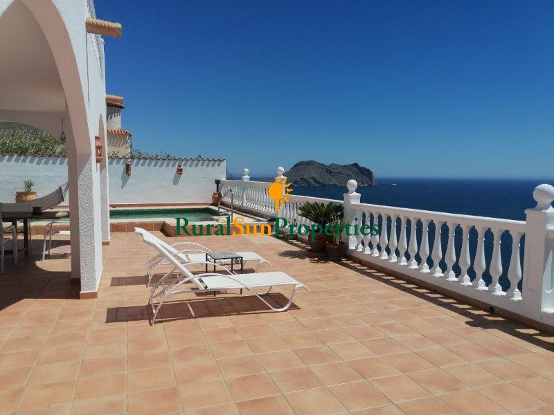 SOLD. Detached villa above the sea in Aguilas