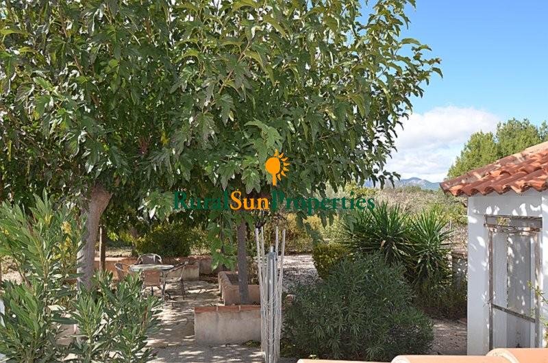 Venta Casa de campo en Cehegin con piscina, bonito jardín y olivos.